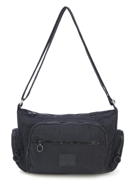 Bolsa Carteiro Pkt Moda Crinkle Up4you Azul Claro - Unico.PRETO