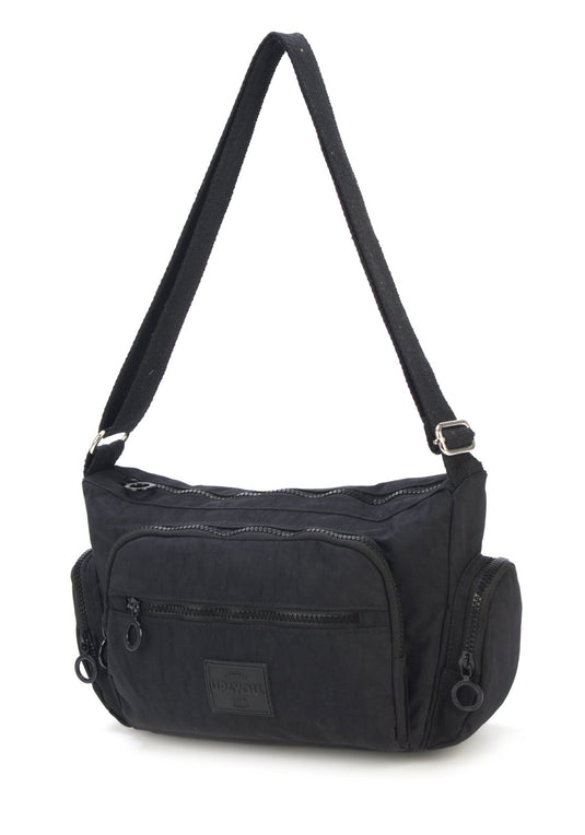 Bolsa Carteiro Pkt Moda Crinkle Up4you Azul Claro - Unico.PRETO
