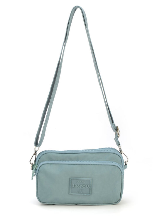 Bolsa Transv 3zps Embut Crinkle Up4you Fendi - Unico.AZUL CLARO