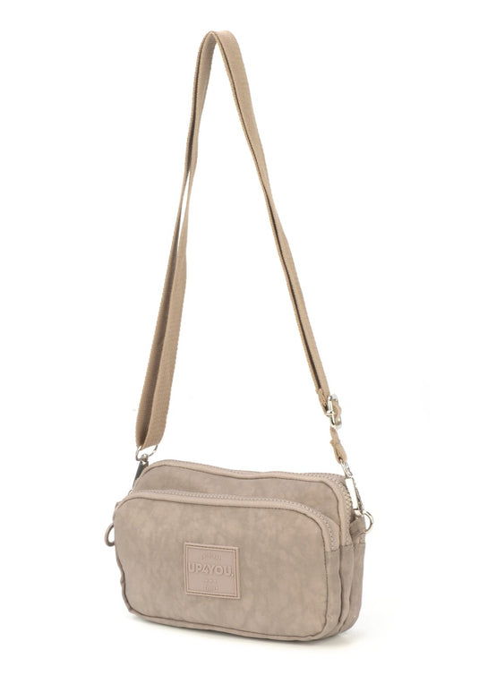 Bolsa Transv 3zps Embut Crinkle Up4you Vinho - Unico.FENDI