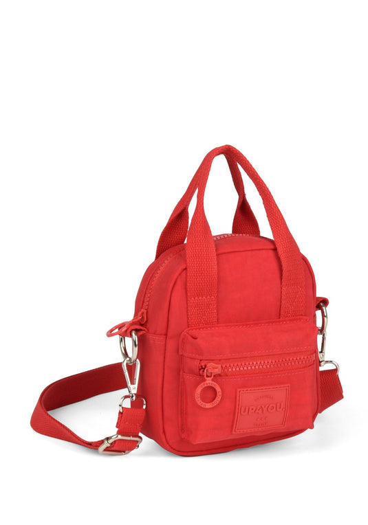 Bolsa Transv Bau Moda Crinkle Up4you Mostarda - Unico.VERMELHO