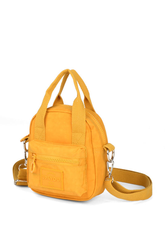 Bolsa Transv Bau Moda Crinkle Up4you Mostarda - Unico.AMARELO