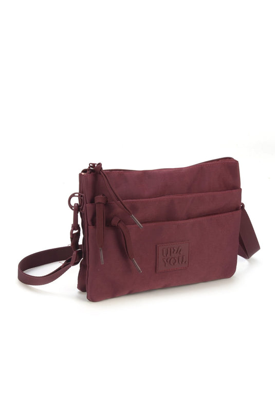 Bolsa Trasnv Bolso Moda Sarja Up4you Vinho - Unico.VINHO