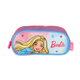 Estojo Triplo Infantil Médio Barbie Náilon Estampado