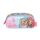 Estojo Triplo Infantil Médio Barbie Náilon Estampado
