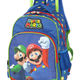 Mochila de Rodinhas Pequena Infantil de Costas Super Mario