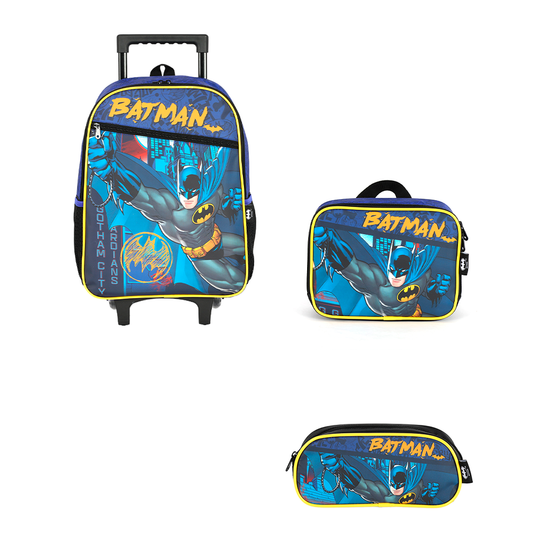 Kit Escolar Batman e Robin Rodinhas Up4you