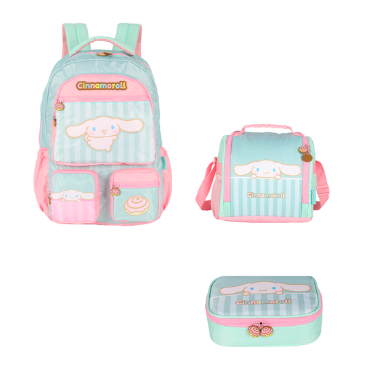 Kit Escolar de Costas - My Melody e Cinnamoroll Box