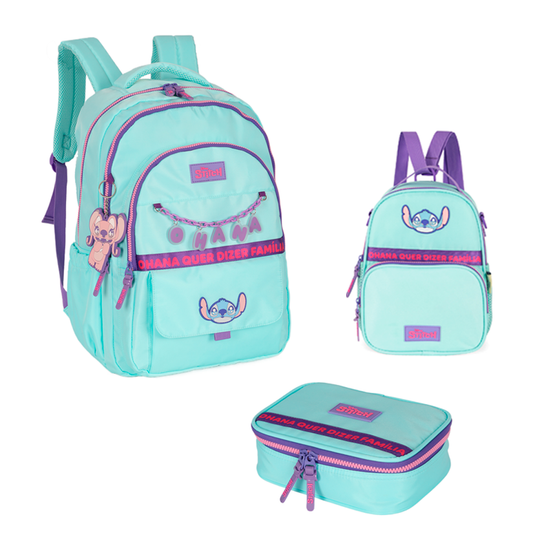 Kit Escolar de Costas - Stitch Ohana