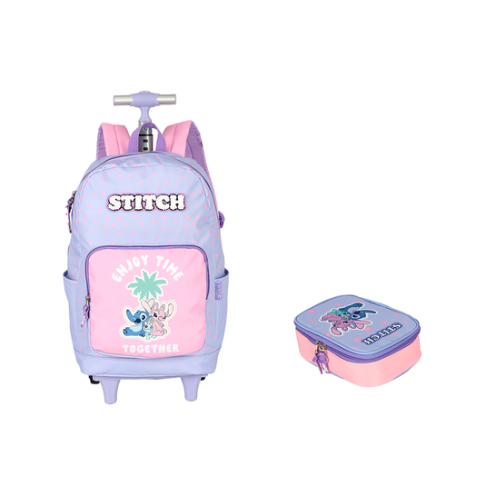 Kit Escolar de Rodinhas - Stitch Surf