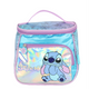 Lancheira Escolar Juvenil Média Náilon Holográfica de Costas Stitch com Bolso
