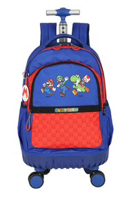 Mochila de Rodinhas 360 Média Juvenil de Costas Notebook Mário Bross