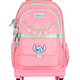 Mochila de Rodinhas Skate Média Juvenil Náilon Ohana Stitch com Chaveiro