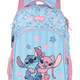 Mochila de Costas Média Juvenil Stitch e Angel com Chaveiro