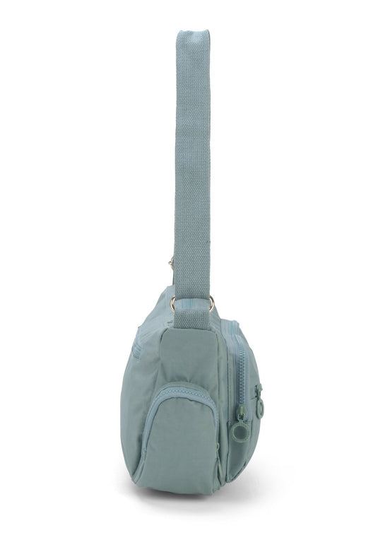 Mochila Round Moda Crinkle Up4you Azul Claro - Unico.AZUL CLARO
