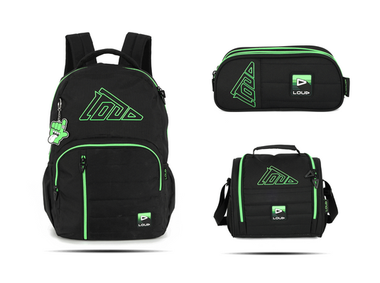 Kit Escolar Costas Juvenil LOUD - Preto