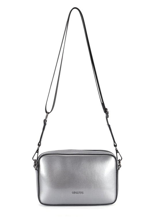 Bolsa Carteiro Moda Crinkle Up4you Roxo - Unico.PRATA