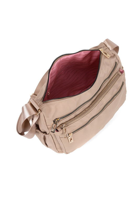Bolsa Carteiro Moda Nylon Up4you Bege - Unico