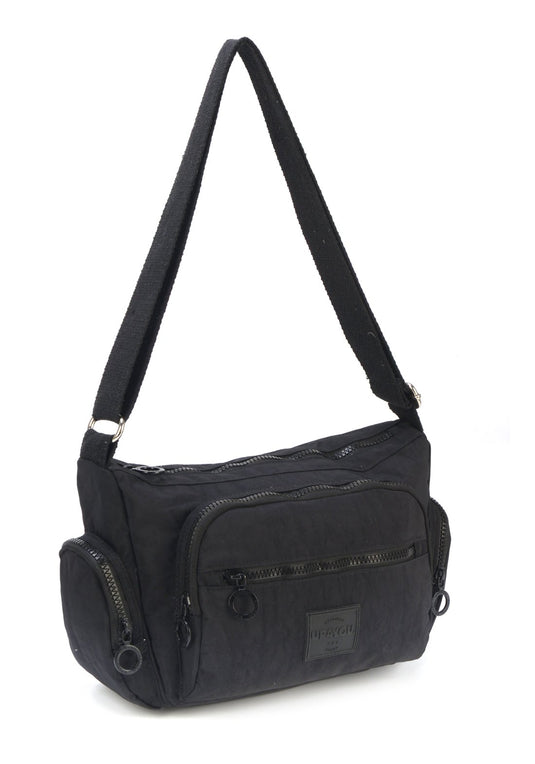Bolsa Carteiro Pkt Moda Crinkle Up4you Azul Claro - Unico.PRETO