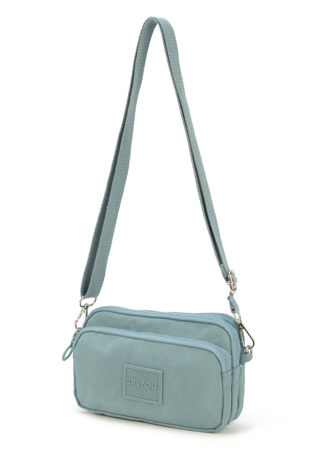Bolsa Transv 3zps Embut Crinkle Up4you Fendi - Unico.AZUL CLARO
