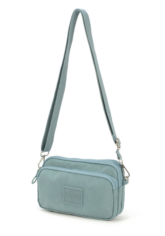Bolsa Transv 3zps Embut Crinkle Up4you Fendi - Unico.AZUL CLARO