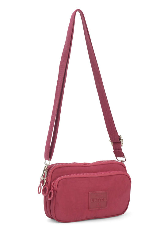 Bolsa Transv 3zps Embut Crinkle Up4you Preto - Unico.VINHO