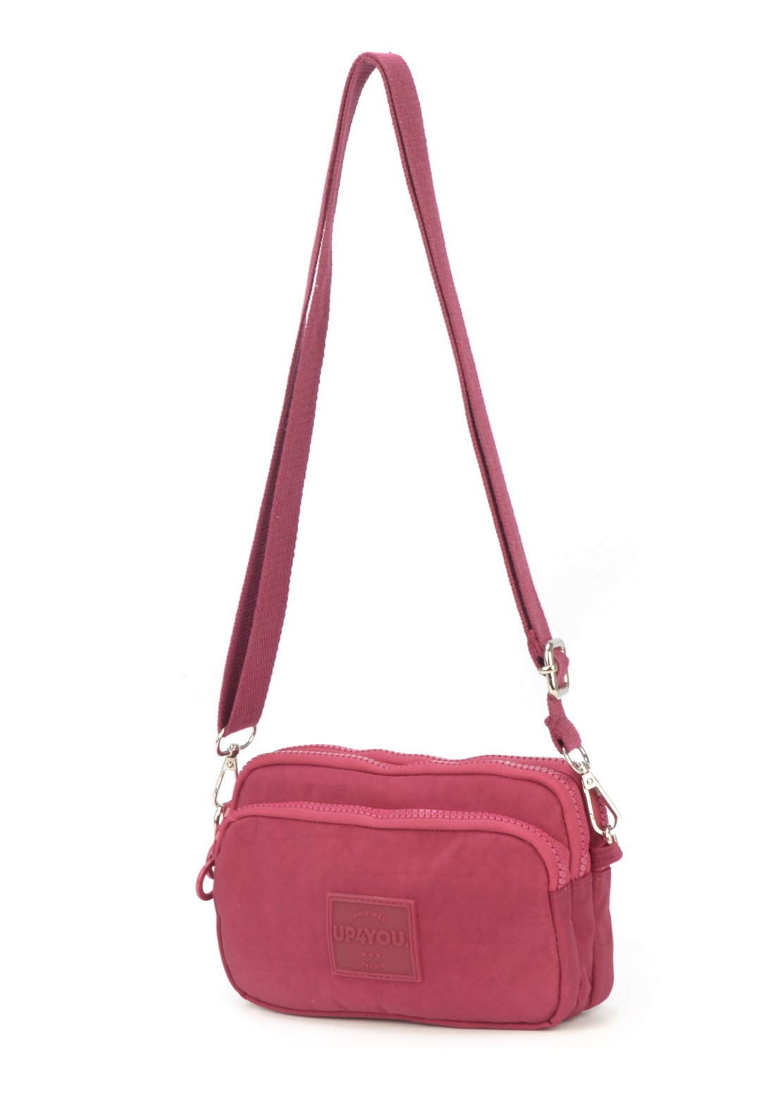 Bolsa Transv 3zps Embut Crinkle Up4you Preto - Unico.VINHO