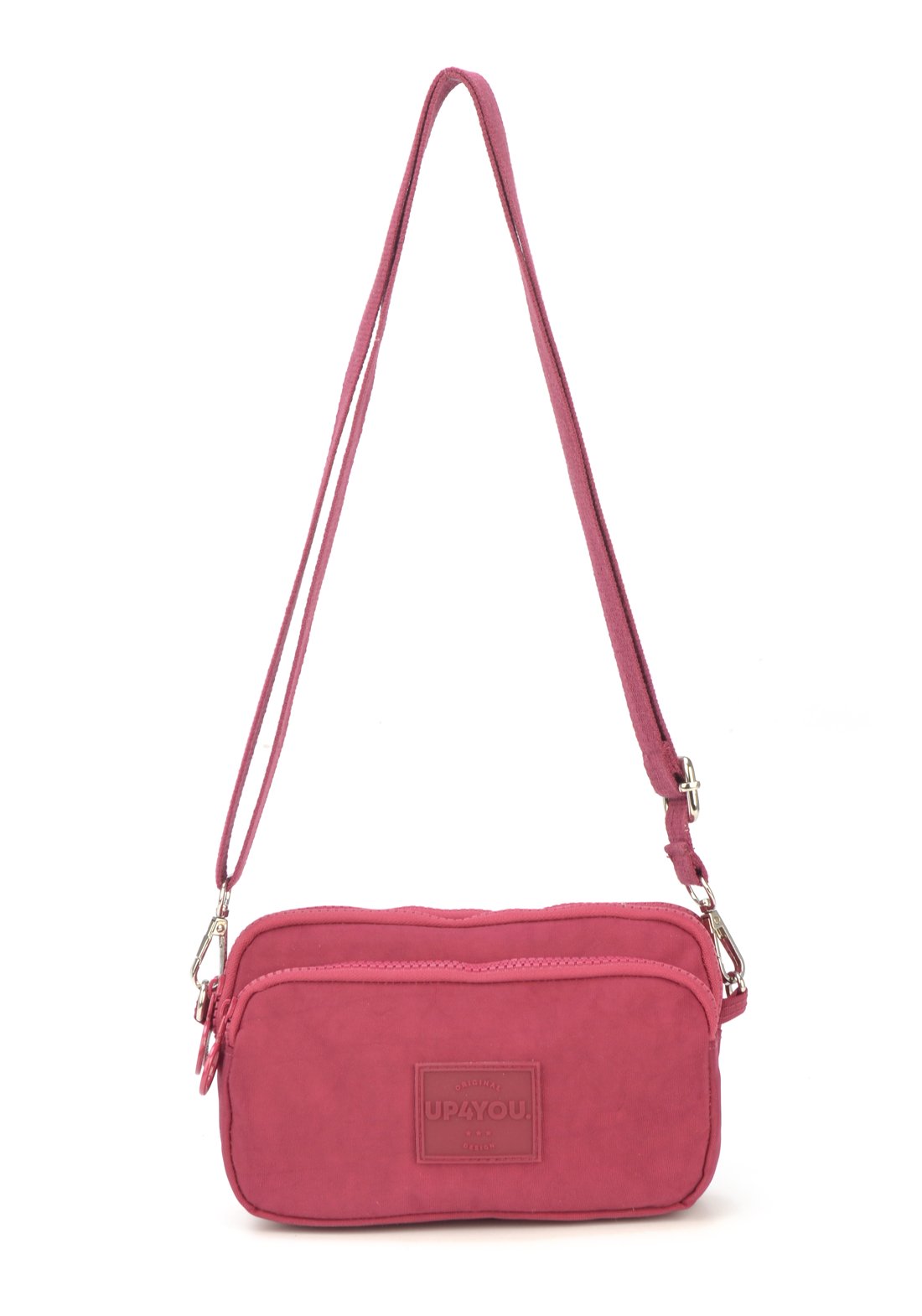 Bolsa Transv 3zps Embut Crinkle Up4you Preto - Unico.VINHO