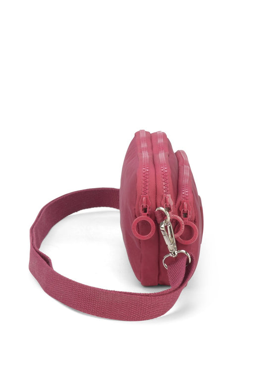 Bolsa Transv 3zps Embut Crinkle Up4you Vinho - Unico.VINHO