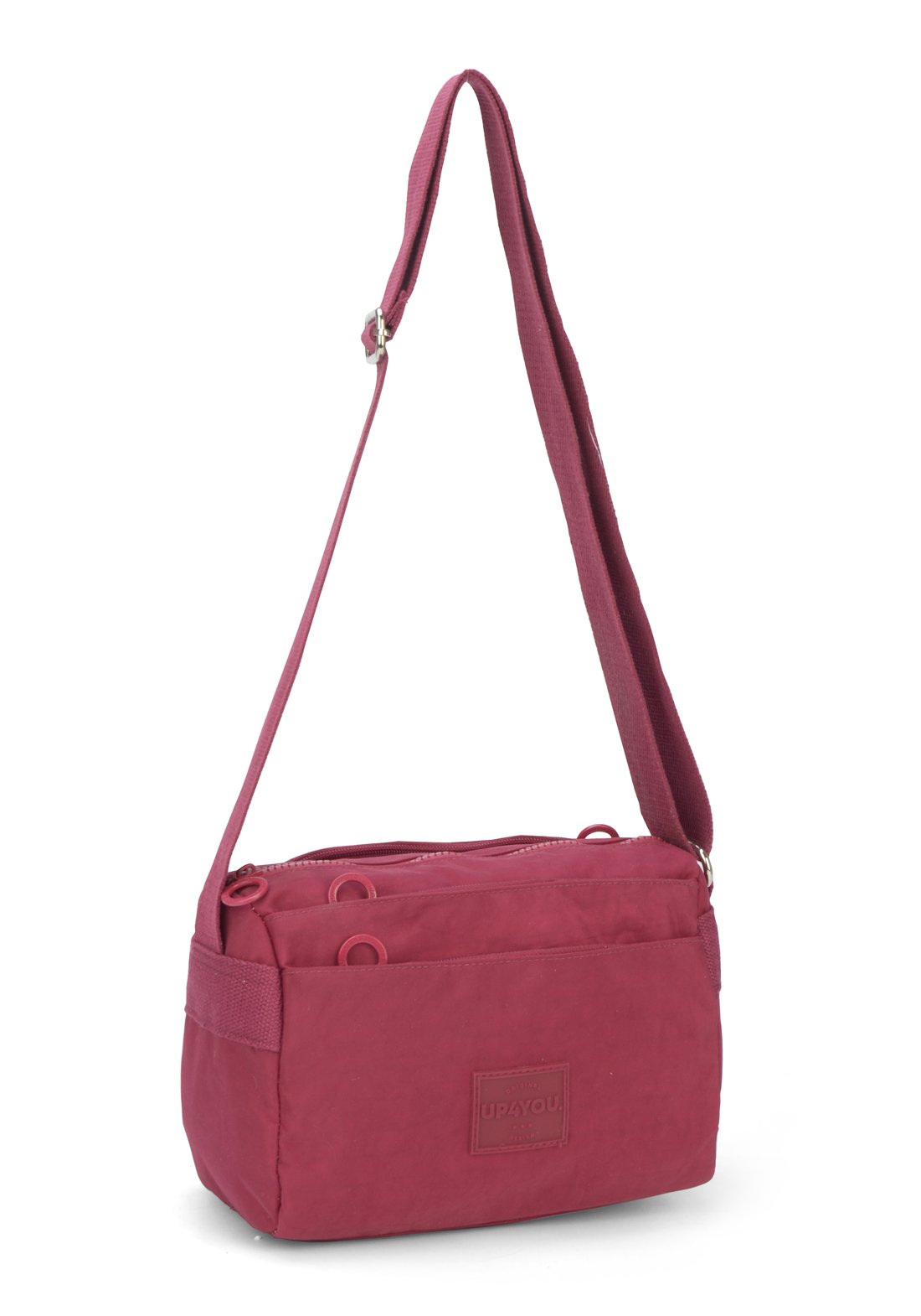 Bolsa Transv 3zps Embut Crinkle Up4you Vinho - Unico