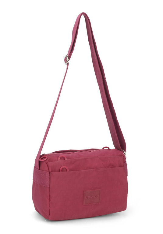 Bolsa Transv 3zps Embut Crinkle Up4you Vinho - Unico