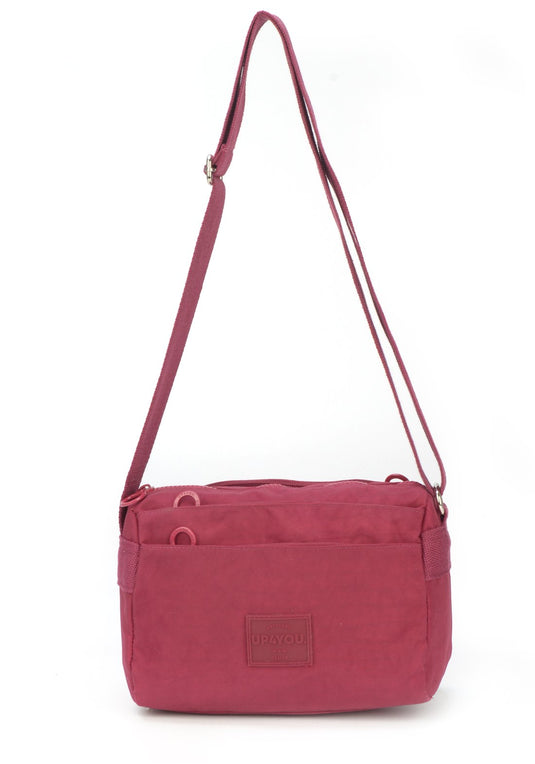 Bolsa Transv 3zps Embut Crinkle Up4you Vinho - Unico