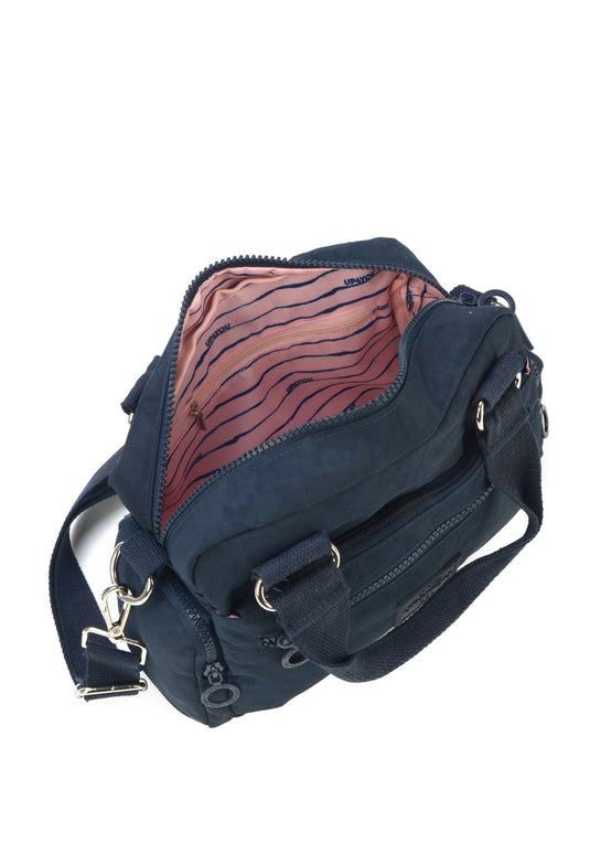 Bolsa Transv Bau Moda Crinkle Up4you Azul Escuro - Unico