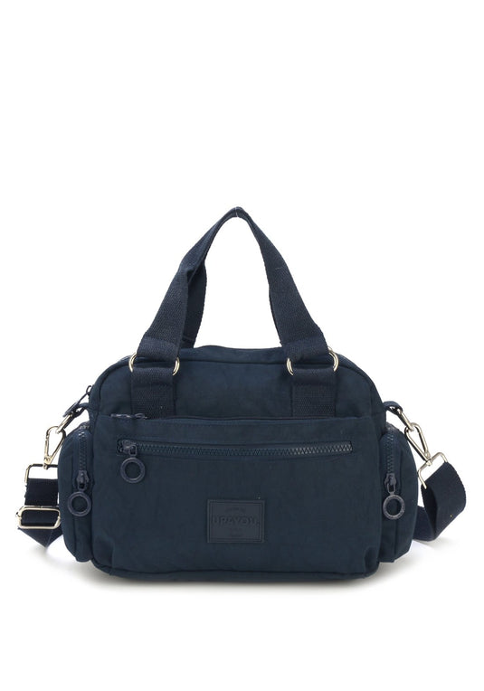 Bolsa Transv Bau Moda Crinkle Up4you Azul Escuro - Unico