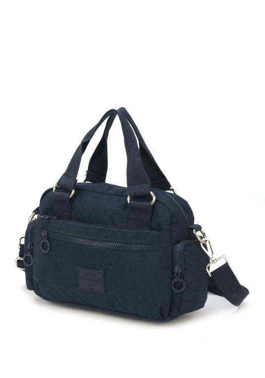 Bolsa Transv Bau Moda Crinkle Up4you Azul Escuro - Unico