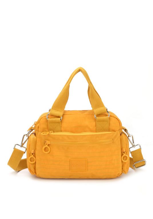 Bolsa Transv Bau Moda Crinkle Up4you Mostarda - Unico