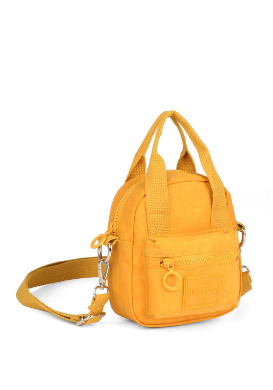 Bolsa Transv Bau Moda Crinkle Up4you Mostarda - Unico.AMARELO