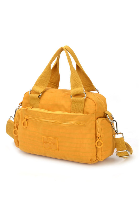 Bolsa Transv Bau Moda Crinkle Up4you Mostarda - Unico