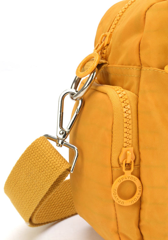 Bolsa Transv Bau Moda Crinkle Up4you Mostarda - Unico