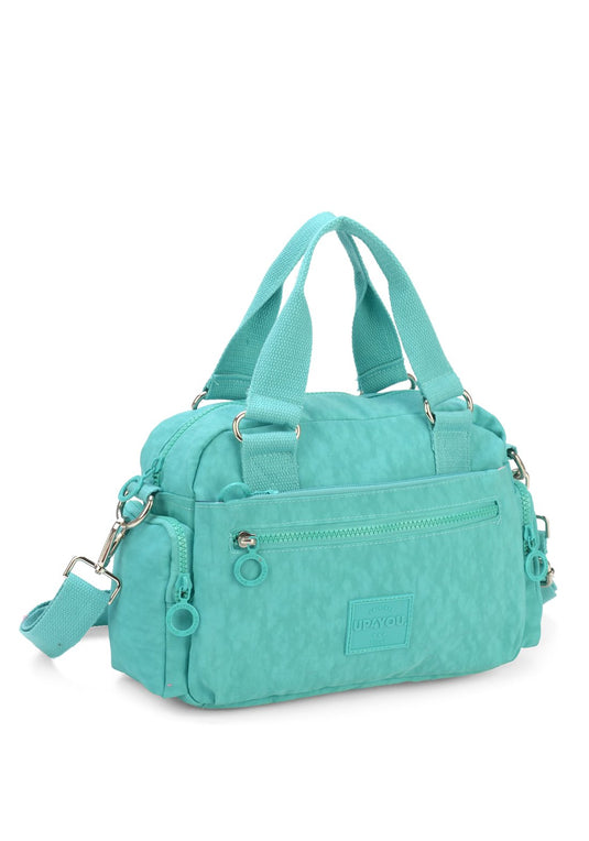 Bolsa Transv Bau Moda Crinkle Up4you Verde - Unico