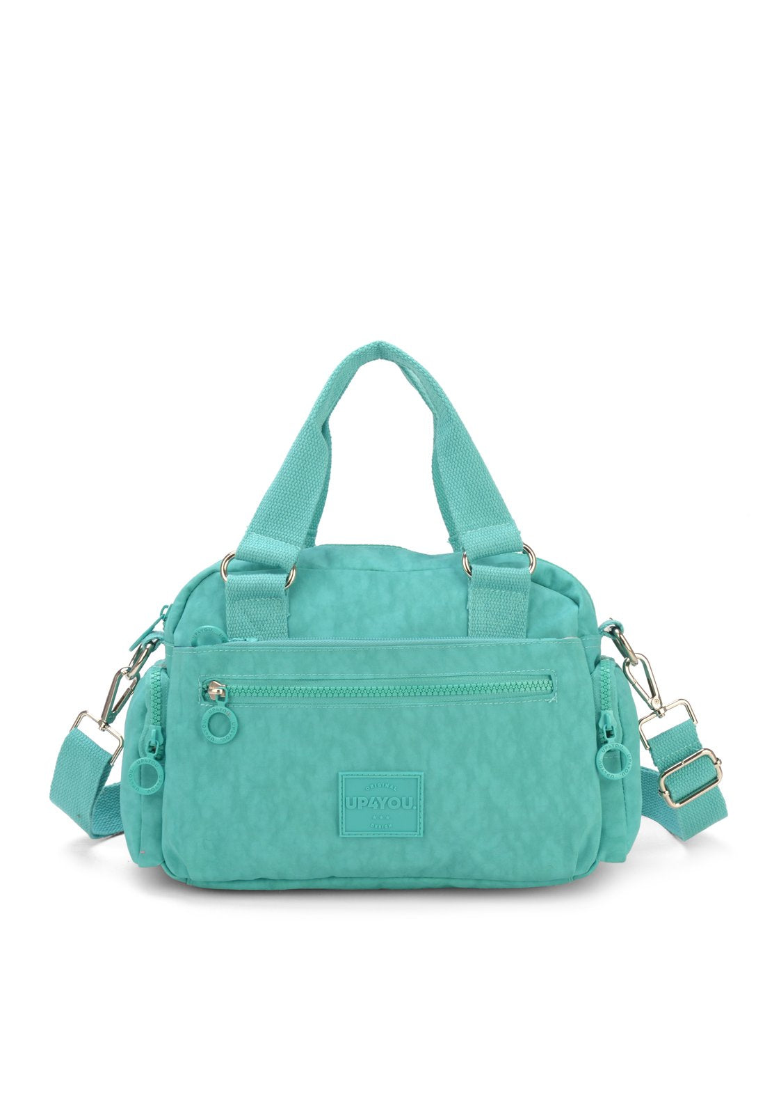 Bolsa Transv Bau Moda Crinkle Up4you Verde - Unico