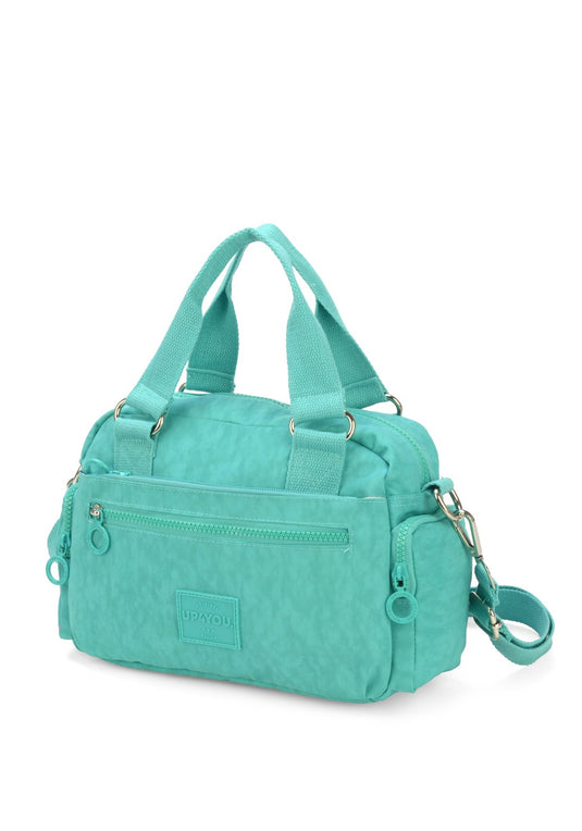 Bolsa Transv Bau Moda Crinkle Up4you Verde - Unico