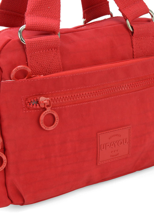 Bolsa Transv Bau Moda Crinkle Up4you Vermelho - Unico