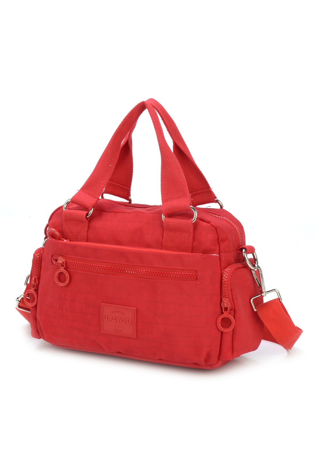 Bolsa Transv Bau Moda Crinkle Up4you Vermelho - Unico