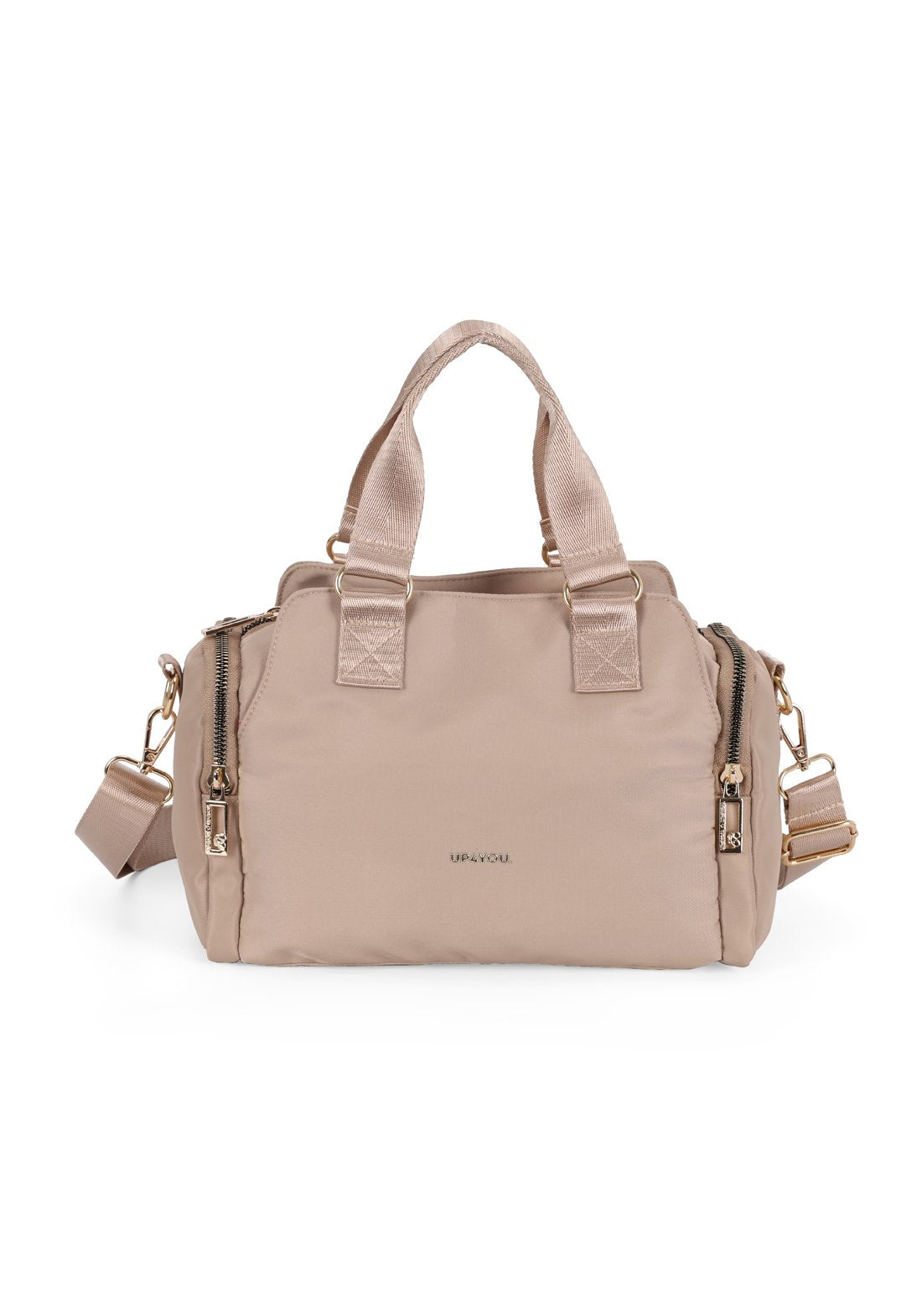 Bolsa Transv Bau Moda Nylon Up4you Bege - Unico