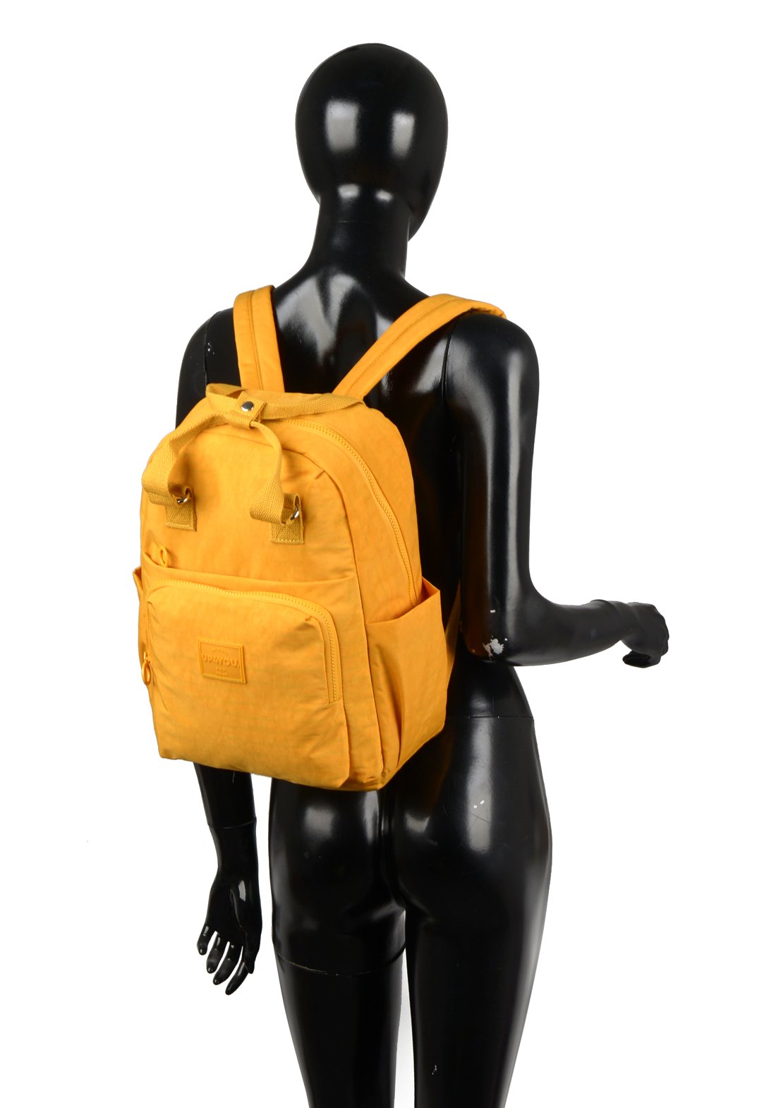 Bolsa Transv Mini Moda Crinkle Up4you Mostarda - Unico.AMARELO