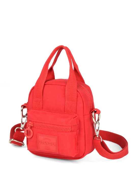 Bolsa Transv Mini Moda Crinkle Up4you Vermelho - Unico