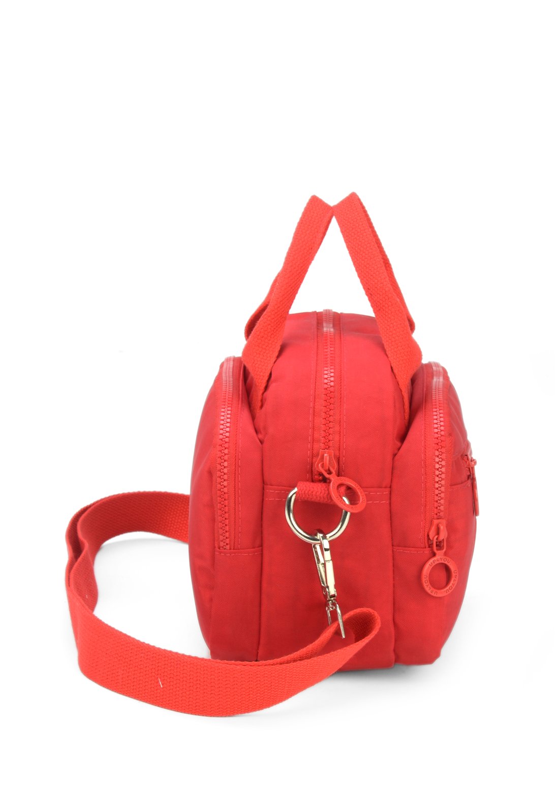 Bolsa Transv Rectangle Crinkle Up4you Rose - Unico.VERMELHO