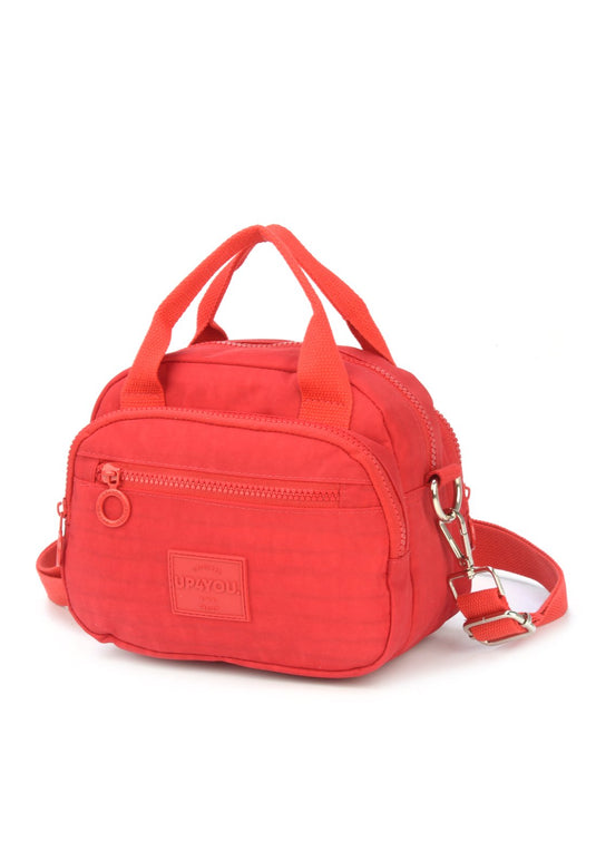 Bolsa Transv Rectangle Crinkle Up4you Rose - Unico.VERMELHO