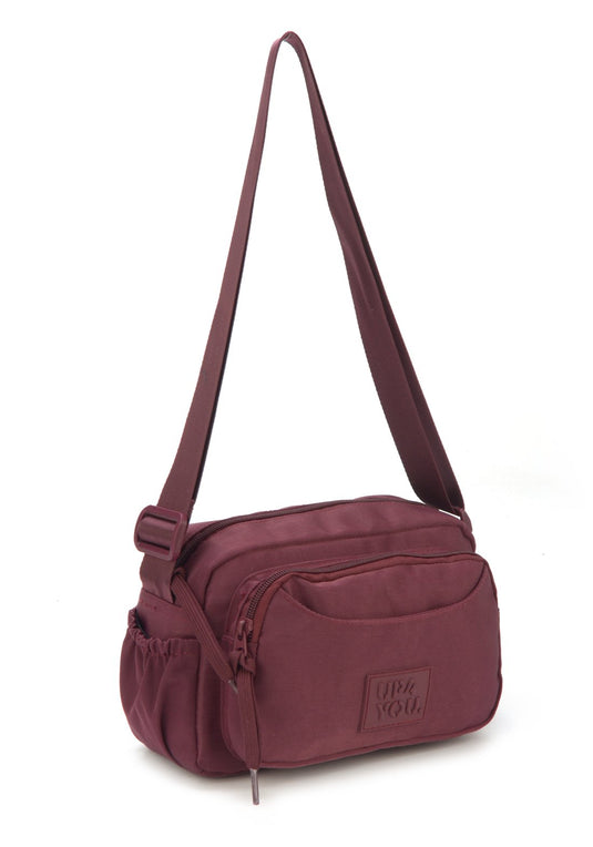 Bolsa Trasnv Bolso Moda Sarja Up4you Vinho - Unico